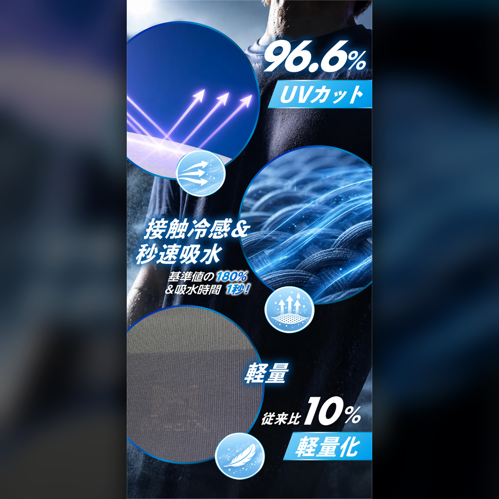 MIRAKIRU2 ロングスパッツ メッシュ